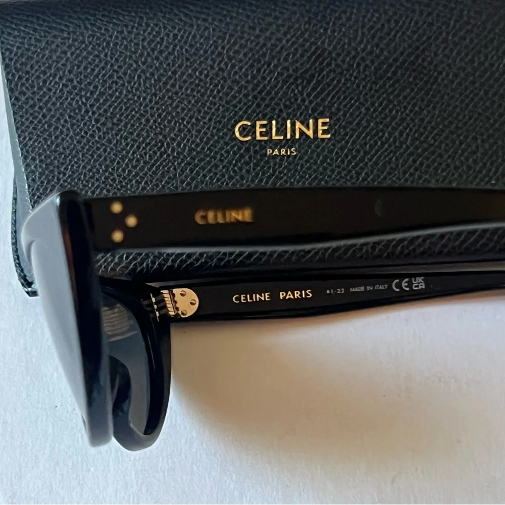 CELINE CL40228I SUNGLASSES BLACK NEW WITH CELINE CASE